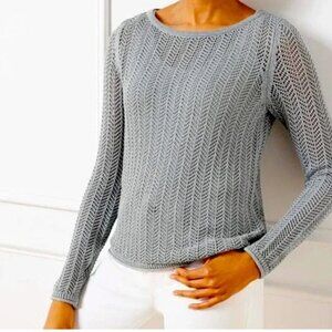 Talbots Metallic Sweater, Size SP, NWT